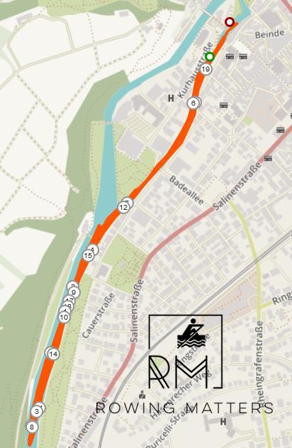 Meine heutige Ausfahrt - immer hin und her.